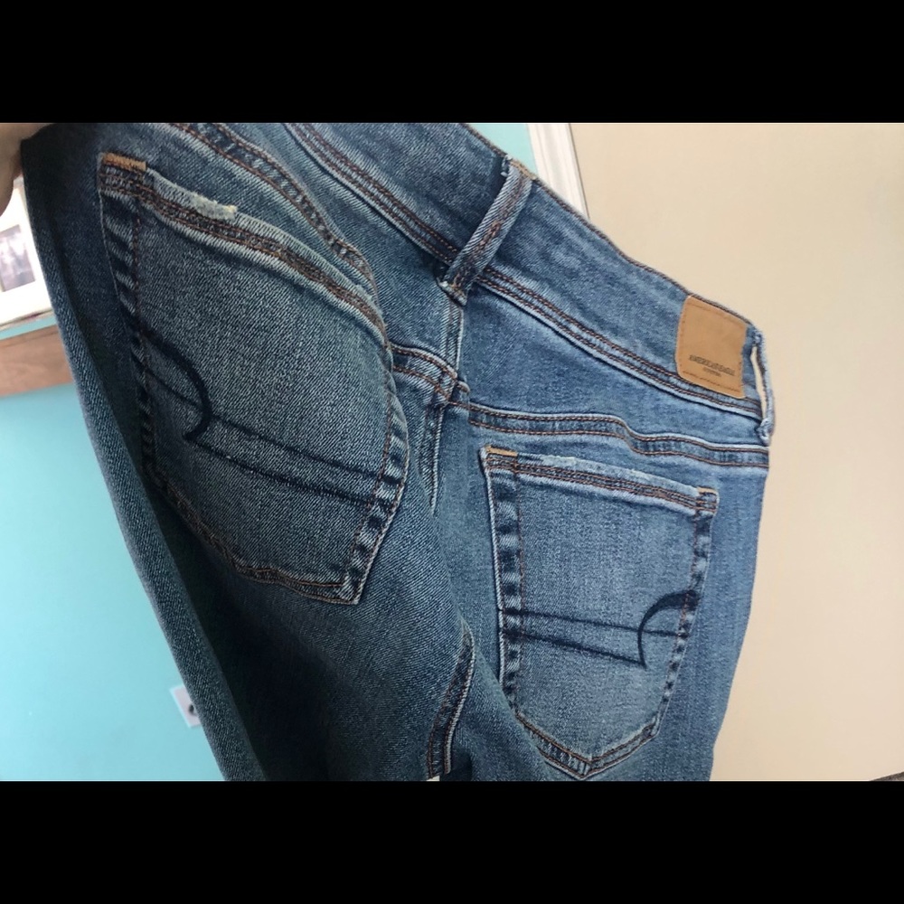 Ae bootcut stretch reg length jeans